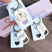 Cadeau Invité Mariage Porte-clés Décapsuleur Personnalisé — vue 3