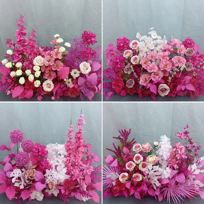 Fleurs Artificielles Arche Mariage Fuchsia — vue 3