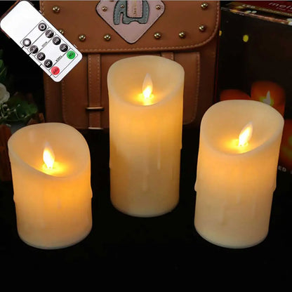 Bougies LED Flamme Réaliste Mariage