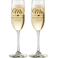 Flûtes mariage Monsieur Madame personnalisées — vue 14