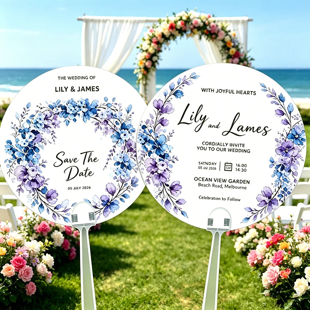 Éventail mariage personnalisé photo — vue 4