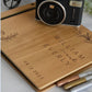 Livre d'or mariage bois gravé et personnalisé