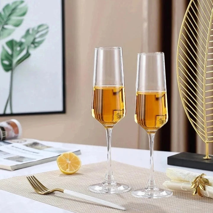 Duo de Flûtes à Champagne Personnalisées Mariés