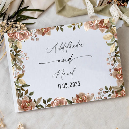 Livre d'Or Mariage Personnalisé 21 Décors au Choix