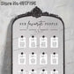 Stickers Titre Plan de Table Mariage