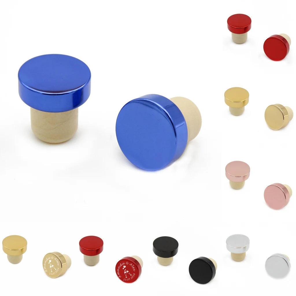 Lot de bouchons de bouteille mariage