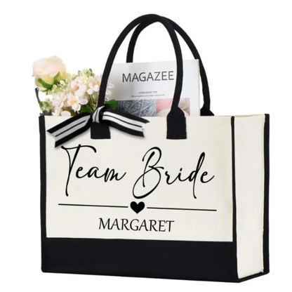Tote bag EVJF personnalisé au prénom