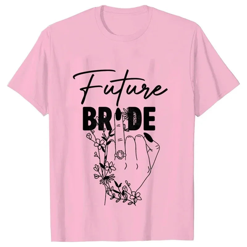 T-shirt EVJF Team Bride Doigt Bagué