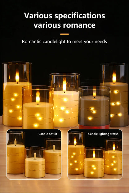 Bougies LED à Télécommande Mariage