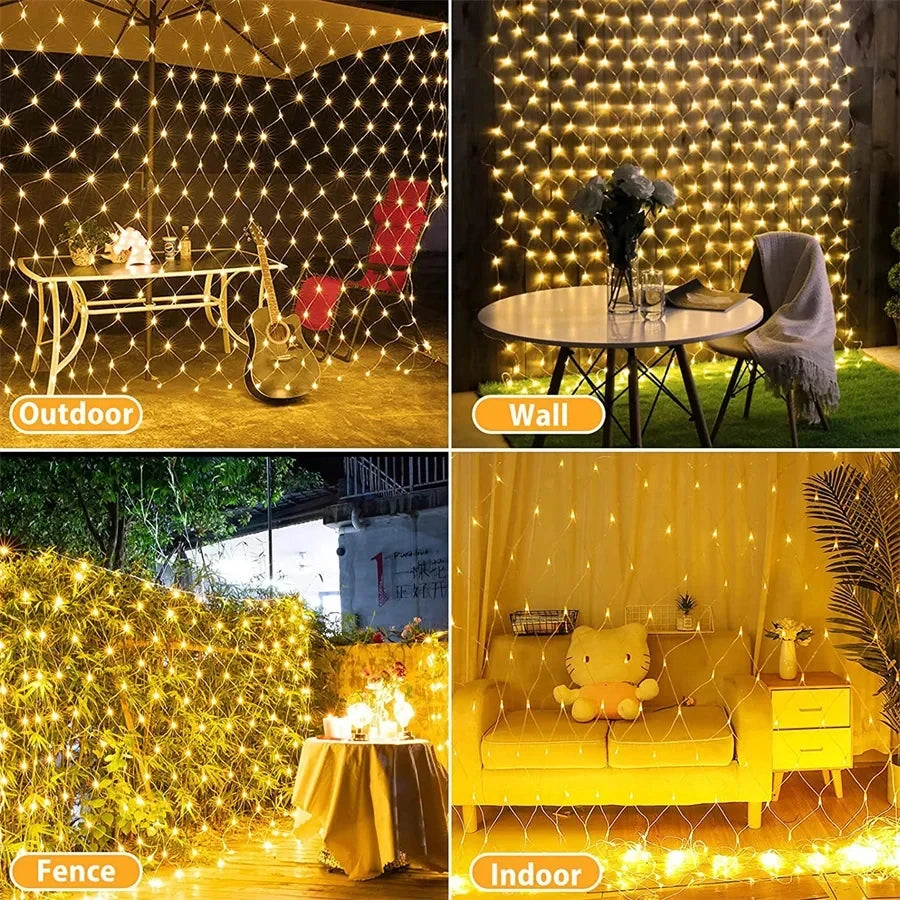 Rideau Lumineux Filet LED Mariage — vue 4