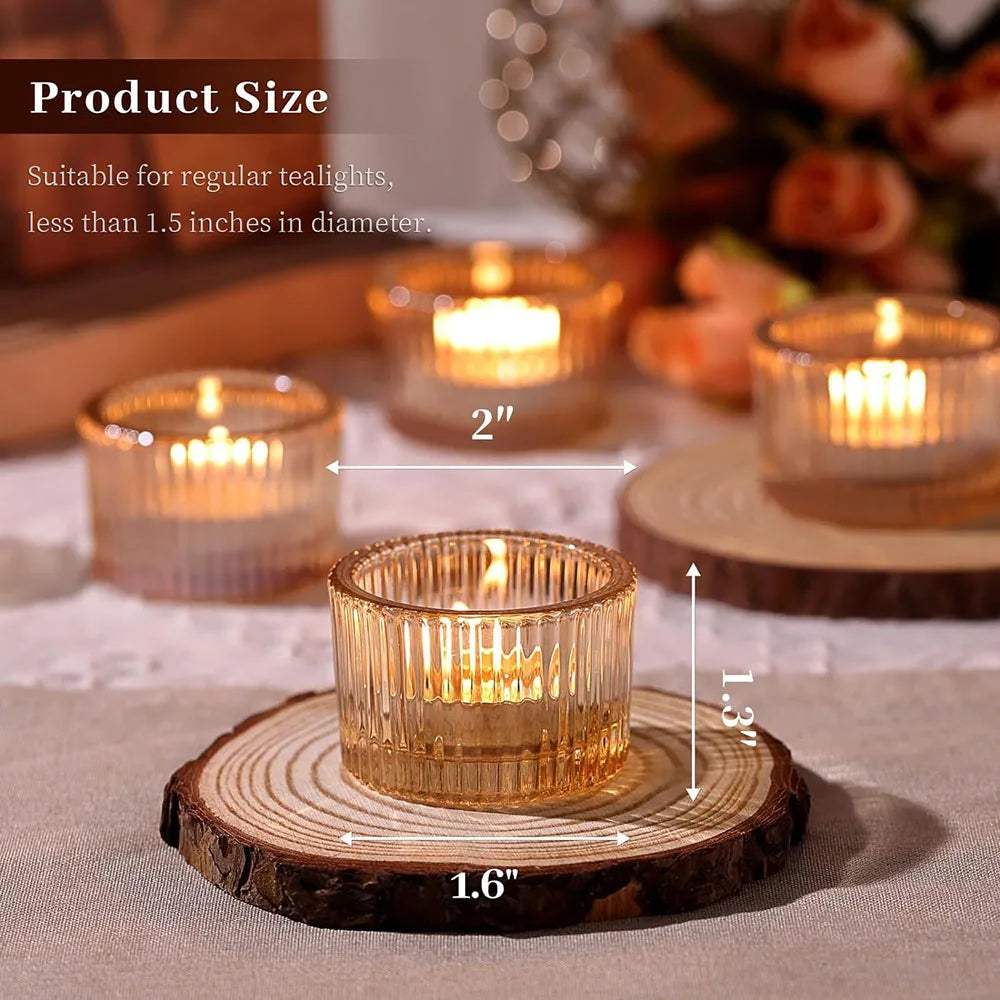 Photophores en Verre Mariage