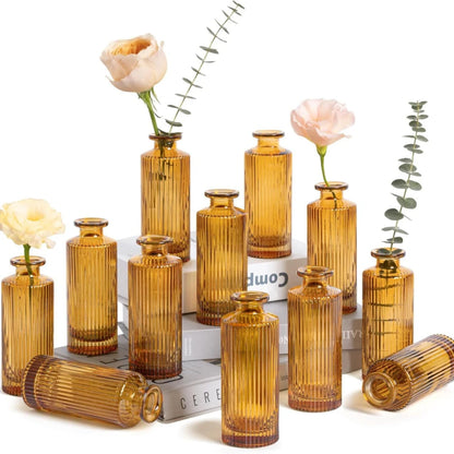 Vase Soliflore en Verre Ciselé