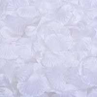 Pétales de Rose Artificiels Mariage — Blanc