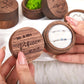Coffret alliance bois gravé mariage