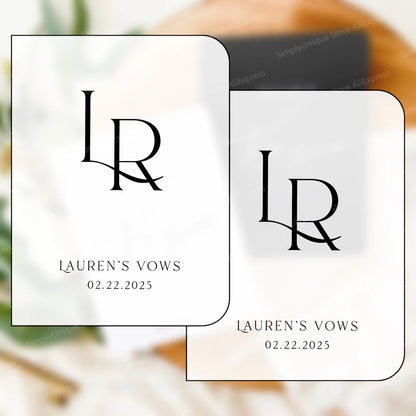Carnet de vœux mariage personnalisé duo