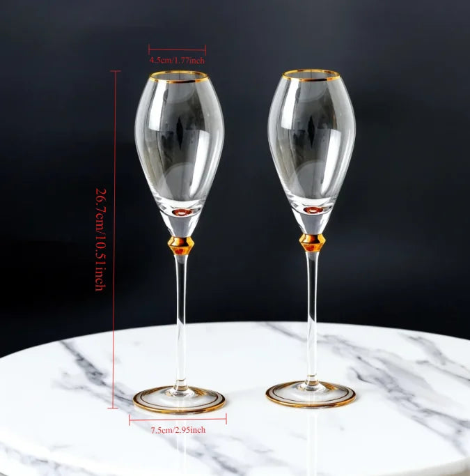 Verres à Vin en Cristal Mariage