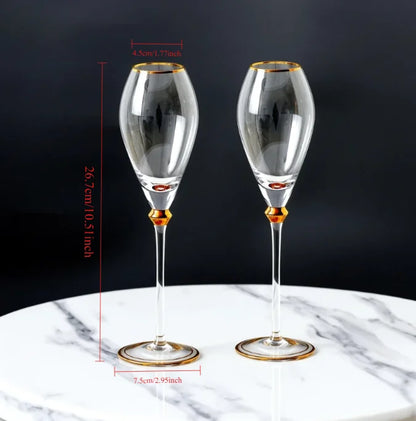 Verres à Vin en Cristal Mariage