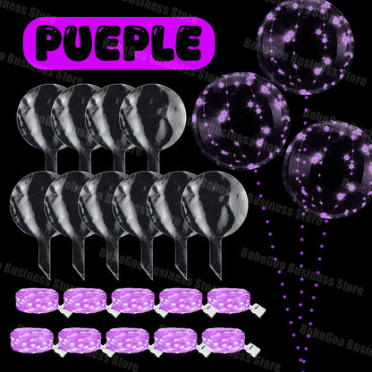 Ballons LED Transparents Mariage