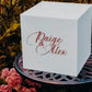 Urne mariage personnalisée acrylique transparente
