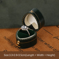 Écrin bague fiançailles vintage simili cuir — vue 7