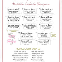 Étiquettes Bulles de Savon Mariage Personnalisées — vue 6