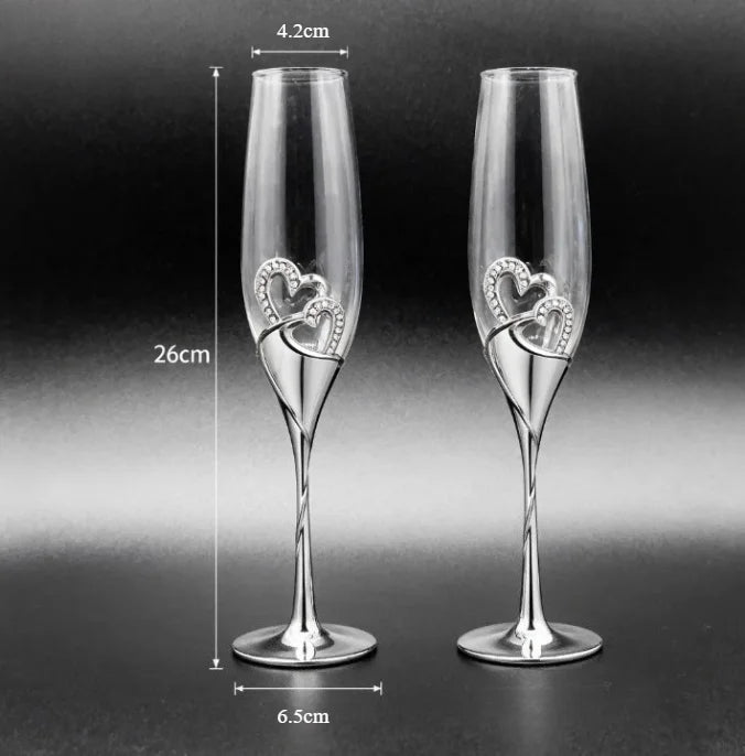 Verres à Vin en Cristal Mariage