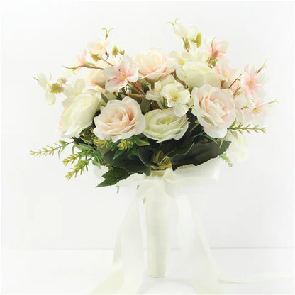 Bouquet Mariée en Roses de Soie