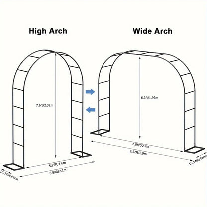 Arche mariage jardin métal 2 formats