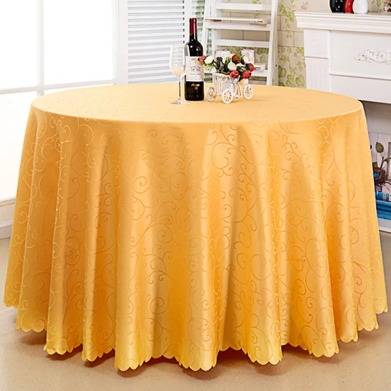 Nappe Ronde Jacquard Damassé Mariage