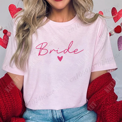 T-shirt EVJF Bride Squad à cœur
