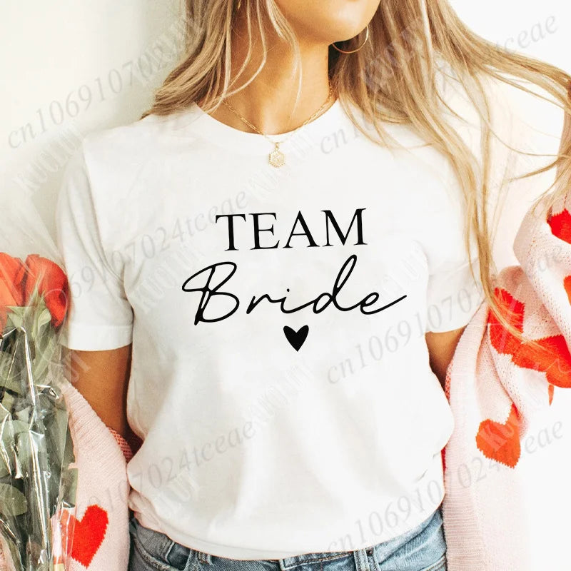 T-shirt EVJF Bride Squad à cœur