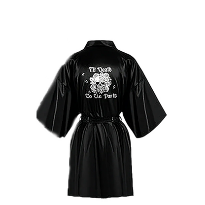 Peignoir EVJF gothique noir ou blanc