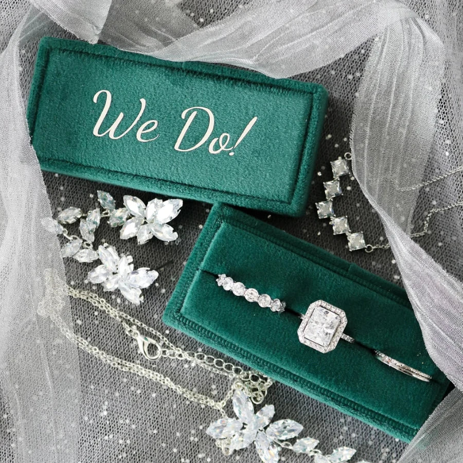 Boîte Alliance Mariage Personnalisée Velours