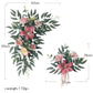 Guirlande fleurs artificielles panneau mariage arche