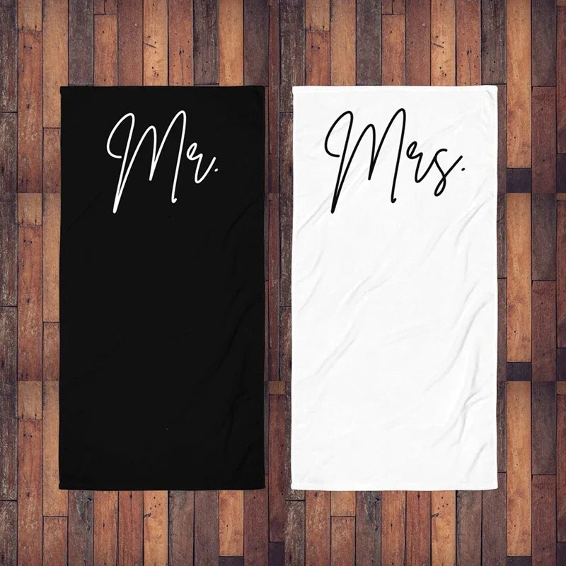 Serviette de Plage Mr & Mrs