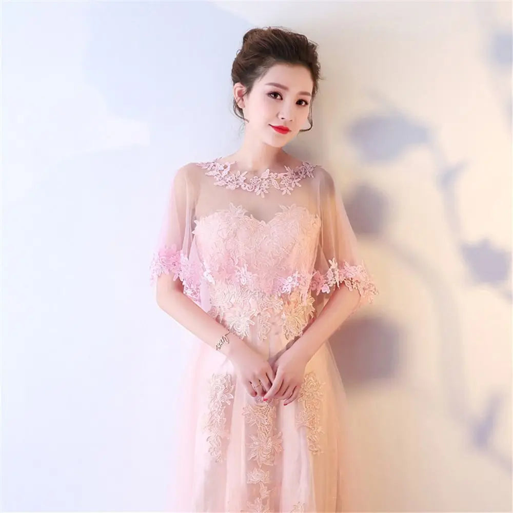 Étole Mariée Cape Tulle Dentelle Brodée