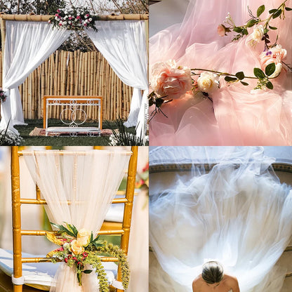Voilage Arche Mariage Tulle Coloré