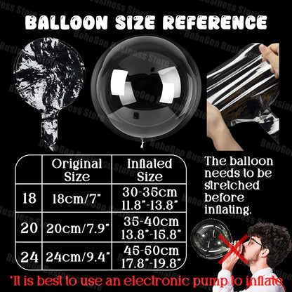 Ballons LED Transparents Mariage