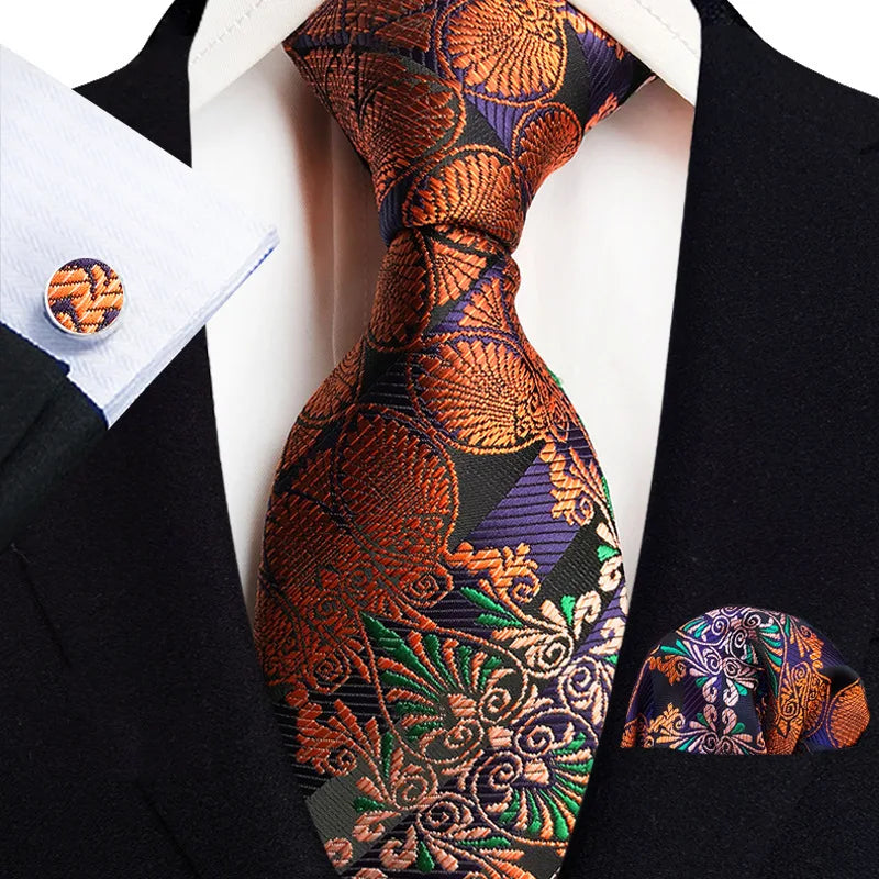 Cravate Mariage Jacquard Trois Pièces — vue 10