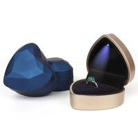 Écrin bague cœur lumineux LED — vue 3