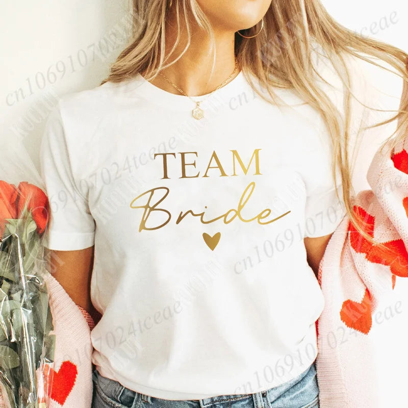T-shirt EVJF Bride Squad à cœur