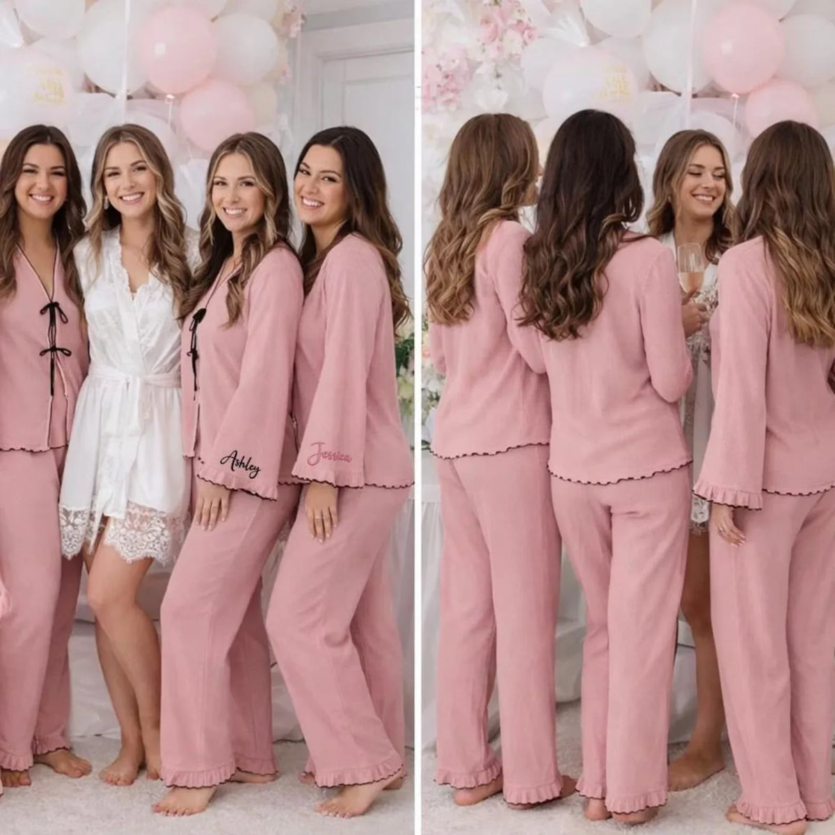 Pyjama Brodé Demoiselle d'Honneur Personnalisé