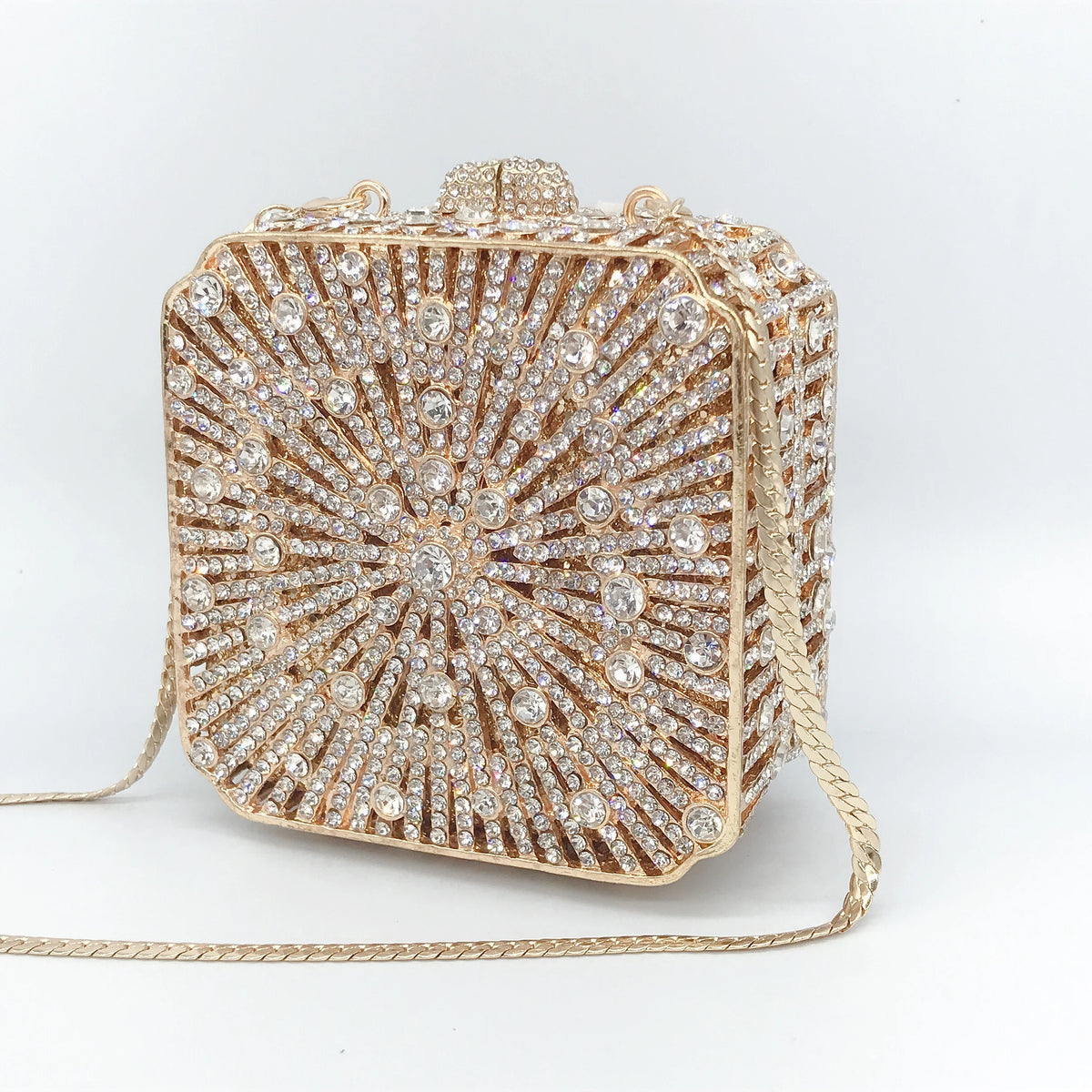 Pochette Mariage Cristal Strass Luxe