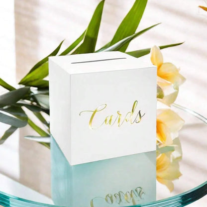 Urne de Mariage Élégante avec Cartes de Vœux