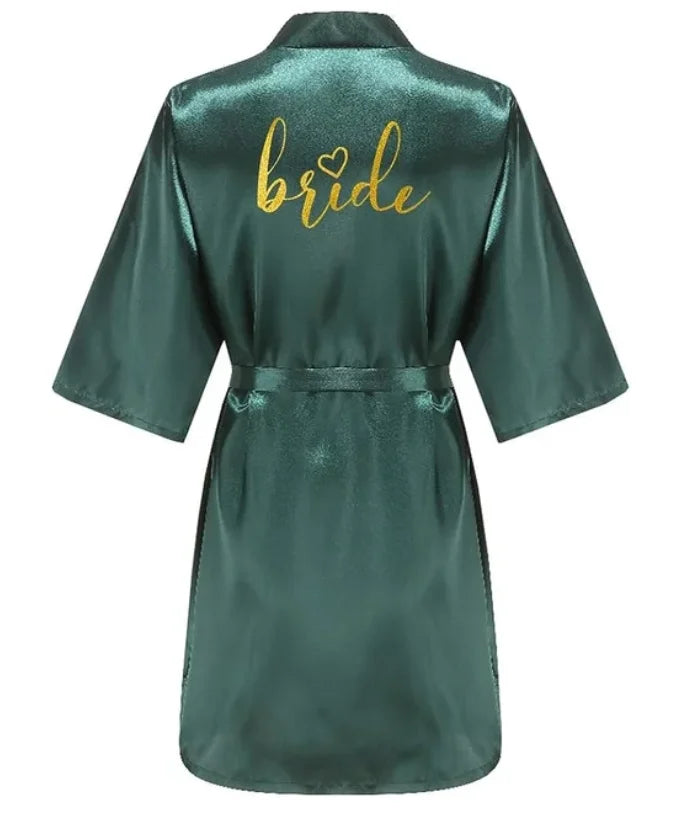 Kimono Satin Lettres Dorées