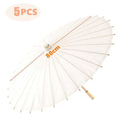 Ombrelles papier mariage en bambou