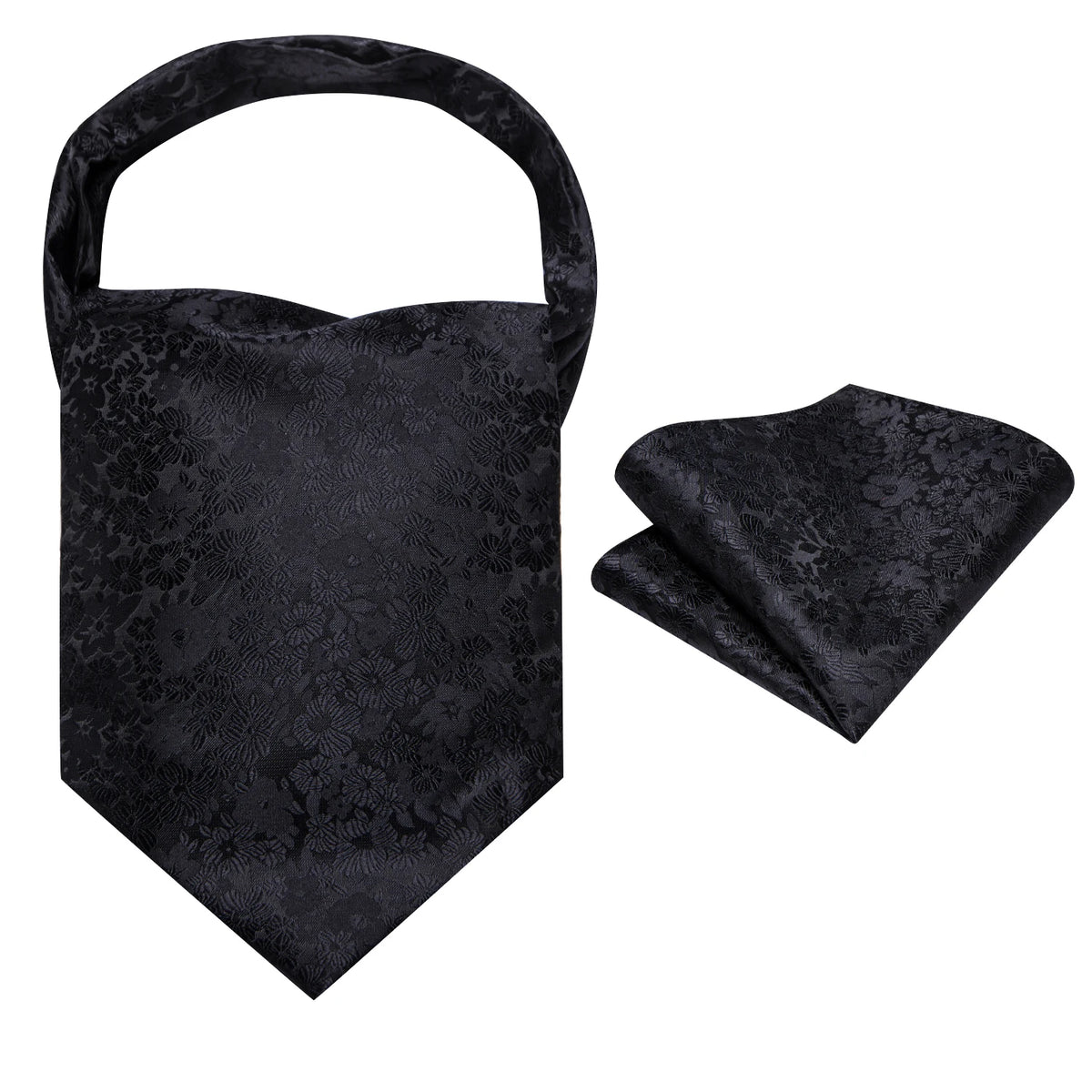 Cravate Lavallière Mariage Pochette et Anneau — vue 3