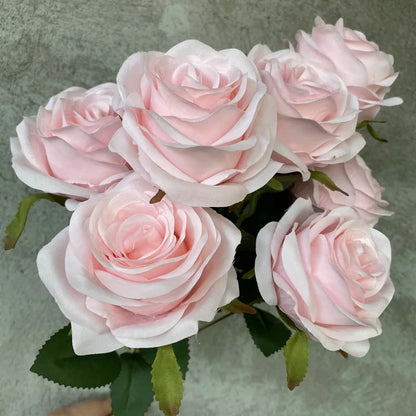 Bouquet de Roses Artificielles Mariage 9 Têtes