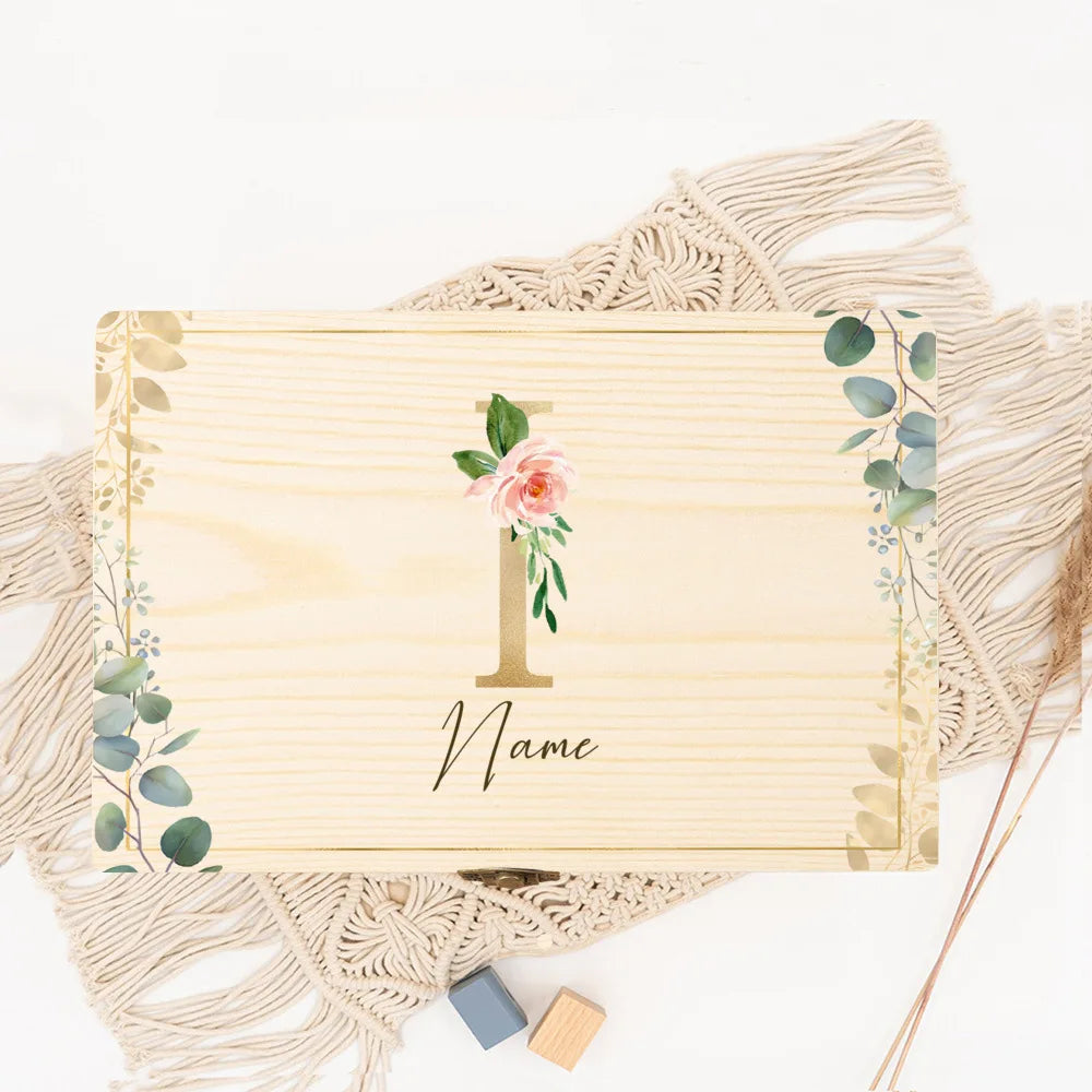 Boîte souvenir mariage initiale personnalisée