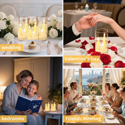 Bougie Lanterne LED Mariage